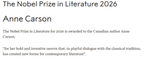 Unveiling Brilliance: The Nobel Prize in Literature 2026